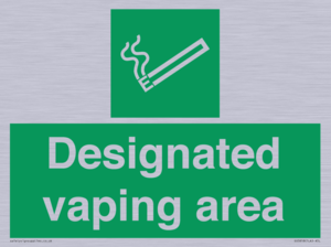 Designated vaping area